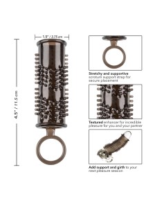 Pleasure Enhancer Grey nakładka na penisa – wydłużająca, teksturowana - 5
