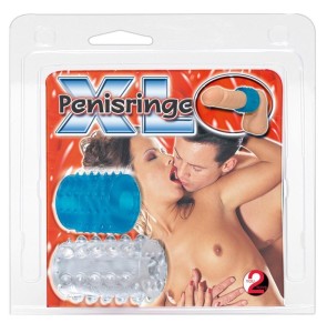 XL Cock Rings Set nakładka na penisa – zestaw 2 szt., teksturowana - 1