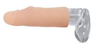 Nakładka na penisa – realistyczna, przedłużająca 3 cm, Nature Skin - 6