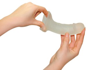 Super Dick Sleeve nakładka na penisa – silikonowa, pogrubiająca +1 cm - 4