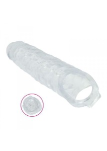 Nakładka na penisa przedłużająca – twarda końcówka, 28 cm, śr. 5,5 cm - 3