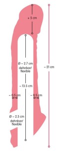 Nature Skin Penis Sleeve nakładka na penisa – przedłużająca 5 cm - 8