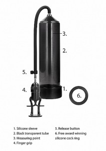 Pumped Deluxe Beginner Pump pompka do penisa – ręczna, czarna - 15