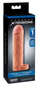 Fantasy X-Tensions nakładka na penisa – wydłużająca 2,5 cm, TPE