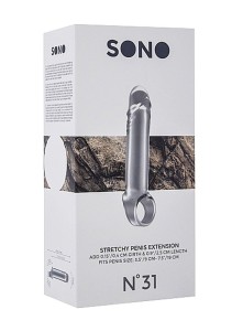 Stretchy Penis Extension nakładka na penisa – wydłużająca, z paskiem - 3