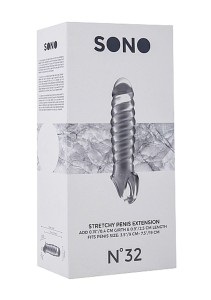 No.32 nakładka na penisa – przedłużająca 2,5 cm, przezroczysta - 3