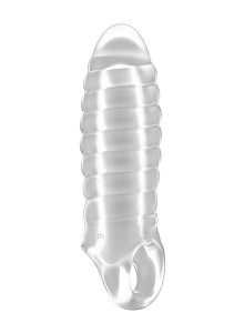 Nakładka na penisa wydłużająca – przezroczysta, +2,5 cm, TPE - 1