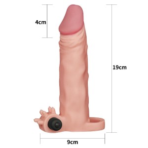 Pleasure X-Tender nakładka na penisa – wibrująca, przedłużająca - 2