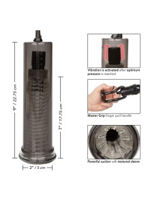Vibro Air Pump pompka do penisa – wibracyjna, ładowana USB, czarna - 9
