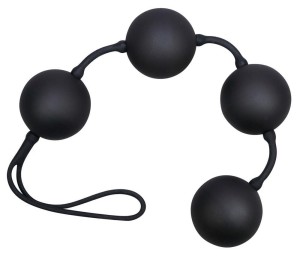 Velvet Black Balls kulki gejszy – silikonowe, 108 g dla ekspertów - 2