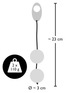 Metal Love Balls kulki gejszy – stalowe, 2x110 g, średnica 3 cm - 4