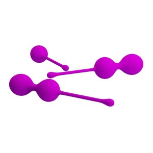 Pretty Love Kegel Ball kulki gejszy – z obciążeniem, fioletowe - 6