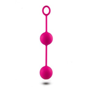 Kulki gejszy silikonowe – wodoodporne, 2 kulki, różowe, 3,5 cm - 2