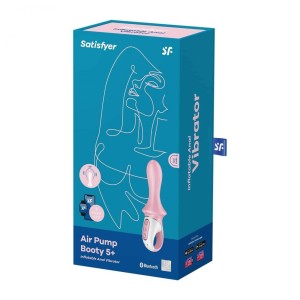 Satisfyer Air Pump Booty 5+ - korek analny sterowany telefonem czerwony - 8