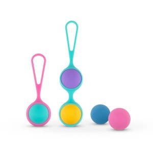 Vita Kegel Ball Set kulki gejszy – silikonowe, zestaw progresywny - 1