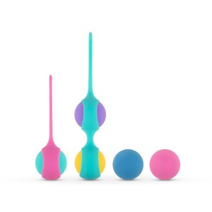 Vita Kegel Ball Set kulki gejszy – silikonowe, zestaw progresywny - 4