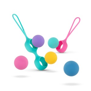 Vita Kegel Ball Set kulki gejszy – silikonowe, zestaw progresywny - 6