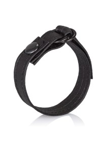 Leather Cinch pierścień erekcyjny regulowany – czarny, bez niklu - 1