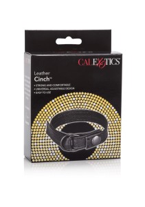 Leather Cinch pierścień erekcyjny regulowany – czarny, bez niklu - 2