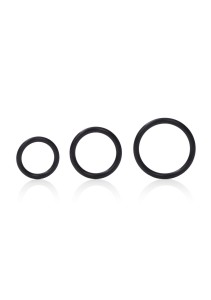 Silicone Support Rings pierścienie erekcyjne elastyczne – czarne - 1