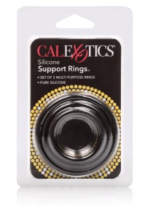 Silicone Support Rings pierścienie erekcyjne elastyczne – czarne - 2