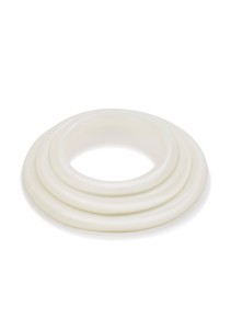 Tri-Rings pierścienie erekcyjne silikonowe – zestaw 3 rozmiarów, biały - 3