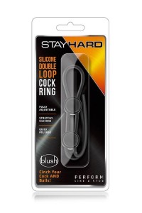 Stay Hard pierścień erekcyjny z podwójną pętlą regulowaną - 1