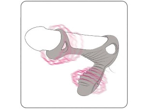 Pierścień-GLADIATOR F pierścień wibrujący z wypustką i pilotem - 2