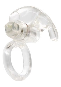 Rabbit Vibrating Cockring pierścień wibrujący z miękkim silikonem - 1
