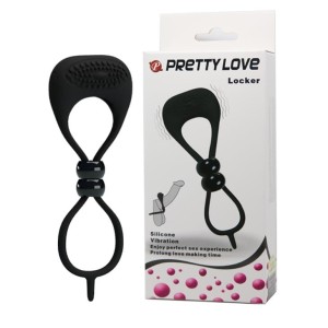 Pretty Love Locker pierścień wibrujący z wypustką i silnym nabojem - 9