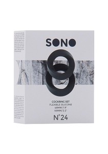 No.24 pierścień erekcyjny silikonowy wodoodporny szary - 3