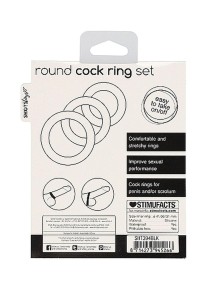 Round Cock Ring Set pierścień erekcyjny dla lepszej erekcji - 3