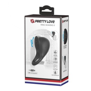 Pretty Love Ring Shaking II pierścień wibrujący z łaskotaniem i USB - 8