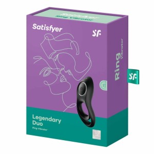 Satisfyer Legendary Duo - pierścień erekcyjny czarny - 6