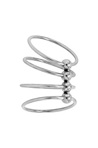 Locked Chain Torc pierścień erekcyjny z łańcuszkiem i kulkami - 1