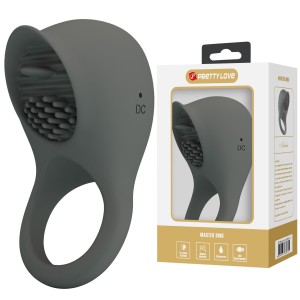 Pretty Love Master pierścień wibrujący z języczkami i stymulatorem