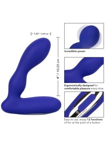 Eclipse Pleasure Probe analny korek wibrujący silikonowy niebieski - 8