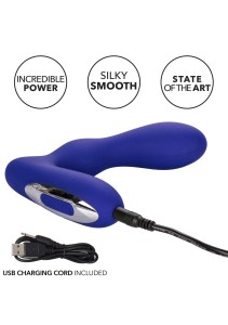 Eclipse Pleasure Probe analny korek wibrujący silikonowy niebieski - 9
