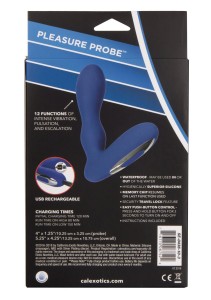 Eclipse Pleasure Probe analny korek wibrujący silikonowy niebieski - 11