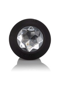Petite Crystal Probe analny korek wibrujący z kryształkiem czarny - 4