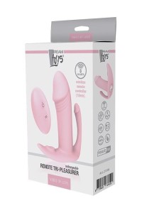 Vibes of Love Remote Tri-Pleasurer analny korek wibrujący różowy - 1