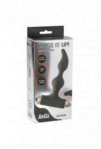 Elation analny korek wibrujący silikonowy czarny mały 13 cm - 3