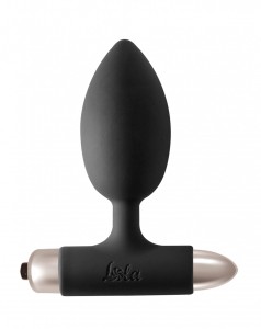 Spice It Up Perfection analny korek wibrujący silikonowy czarny 11 cm - 1