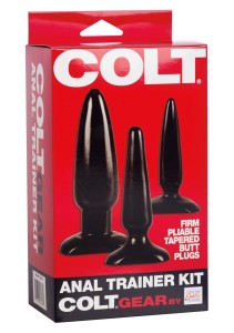 COLT Anal Trainer Kit korek analny zestaw treningowy czarny - 2