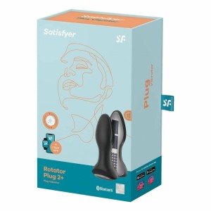Satisfyer Rotator Plug 2+ Connect App - korek analny sterowany telefonem czarny - 2