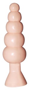 Small Tower korek analny kulkowy z przyssawką 20 cm, Ø 2–4,5 cm - 1