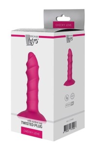 Cheeky Love Twisted Plug korek analny silikonowy z przyssawką - 1