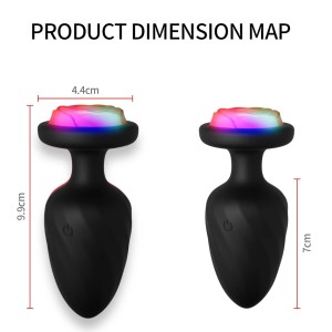 Power Escorts Party Plug analny korek wibrujący silikonowy 10 cm - 5