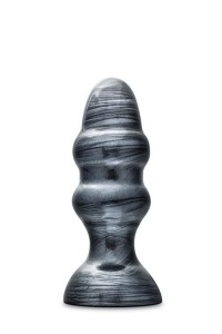 Jet Stealth analny korek żelowy czarny metaliczny 16.5 cm - 2