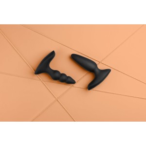 Loveline analny korek wibrujący z pilotem gładki - 13